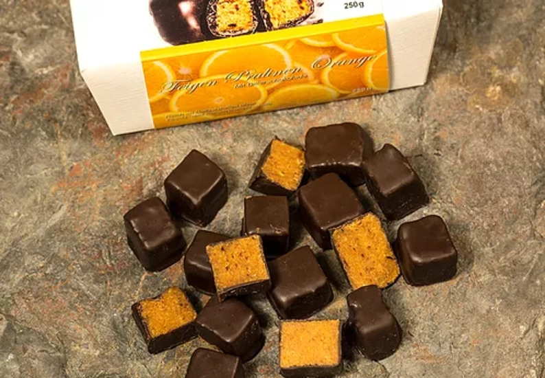 Feigen Pralinen Orange