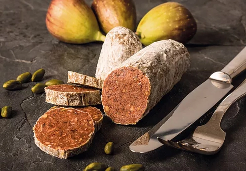 Feigen Salami mit Pistazien